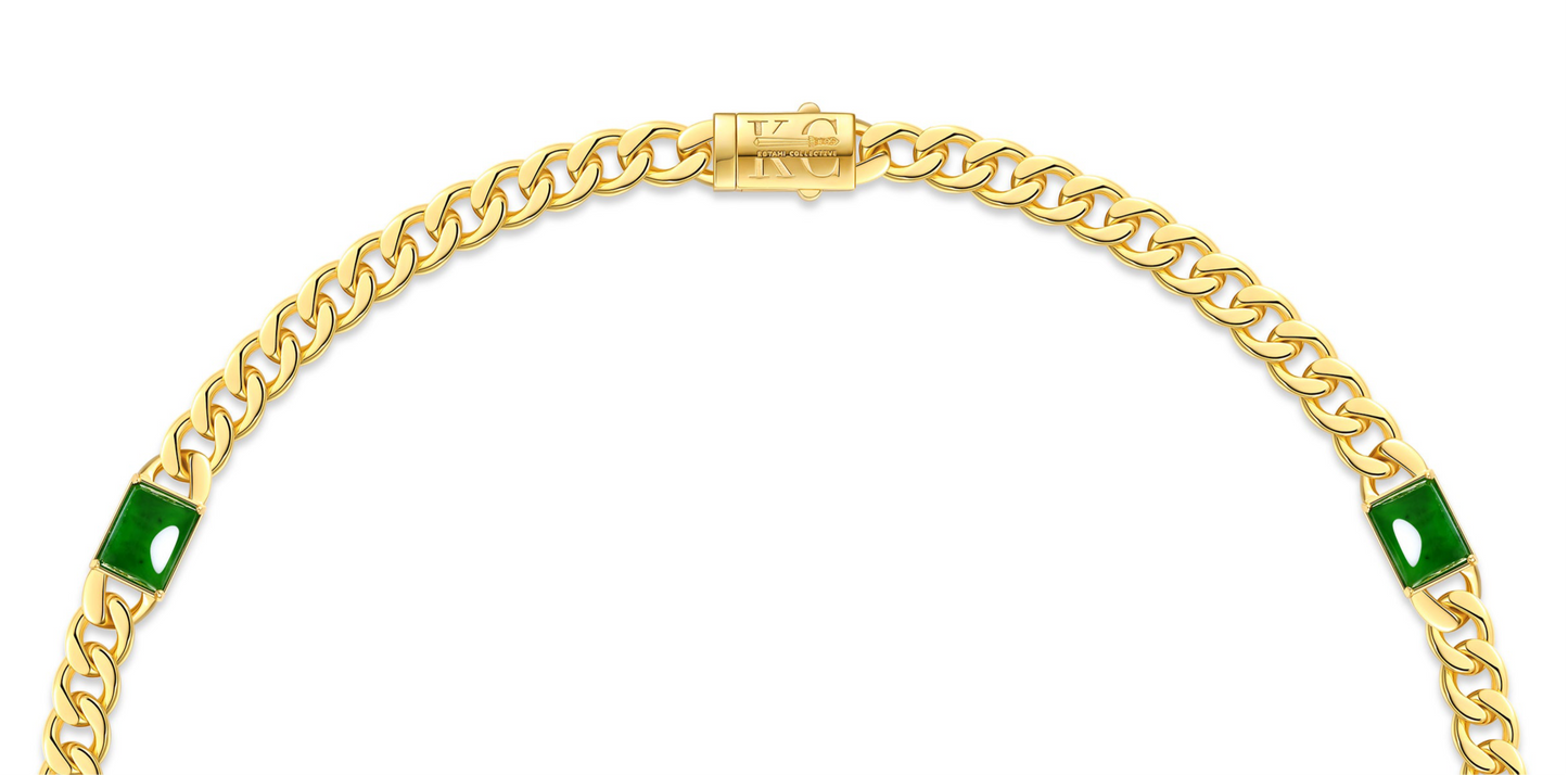 *Preorder* Greenstone cuban chain - Unisex
