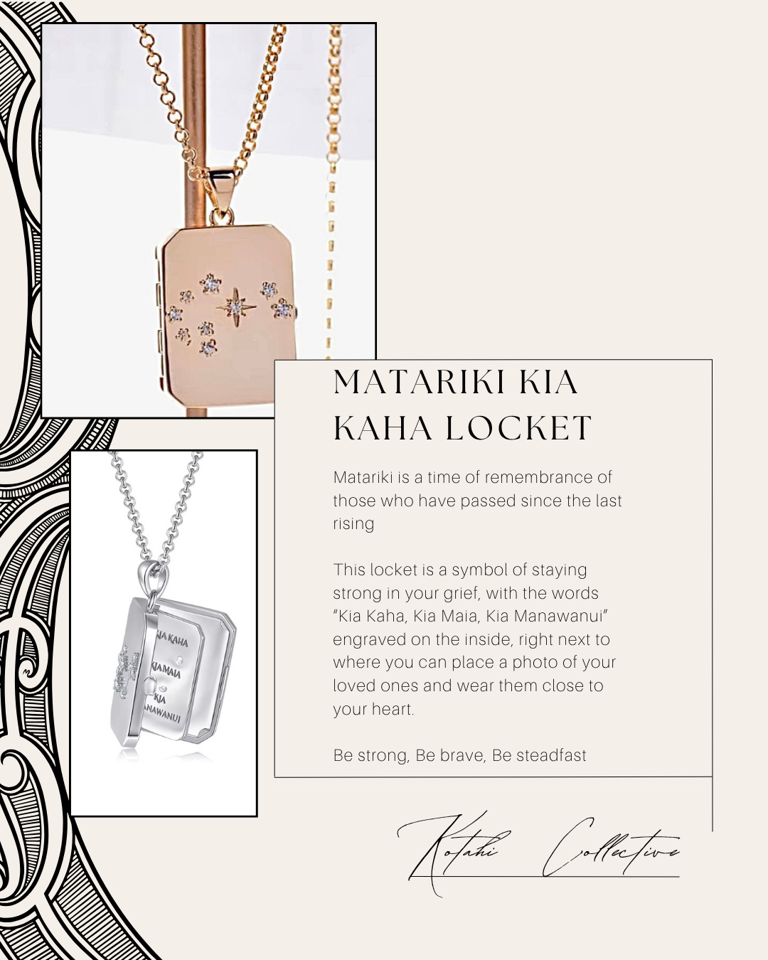 *Preorder* Matariki Kia Kaha Locket